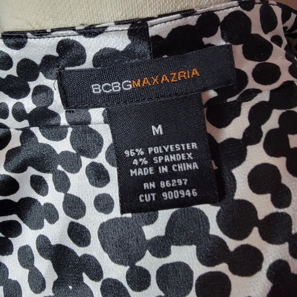 BCBGMaxazria polka-dot wrap shirt size medium - Picture 8 of 11